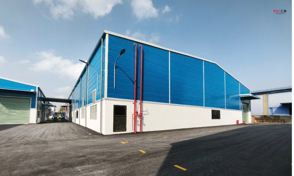 Facco thi công pccc cho nhà xưởng Naret