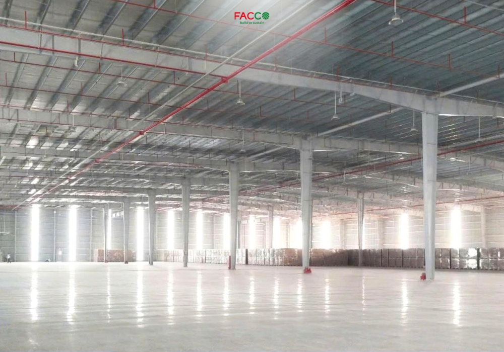 Nhà kho logistics kết cấu thép tối ưu không gian lưu trữ