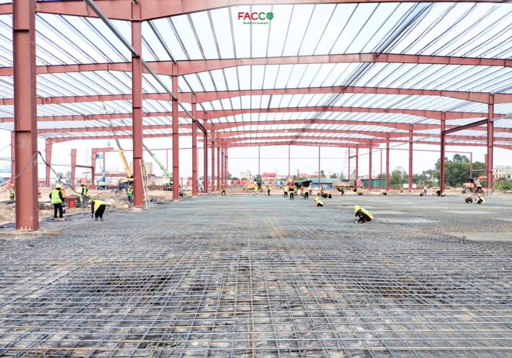 Nhà kho logistics với kết cấu thép tiền chế