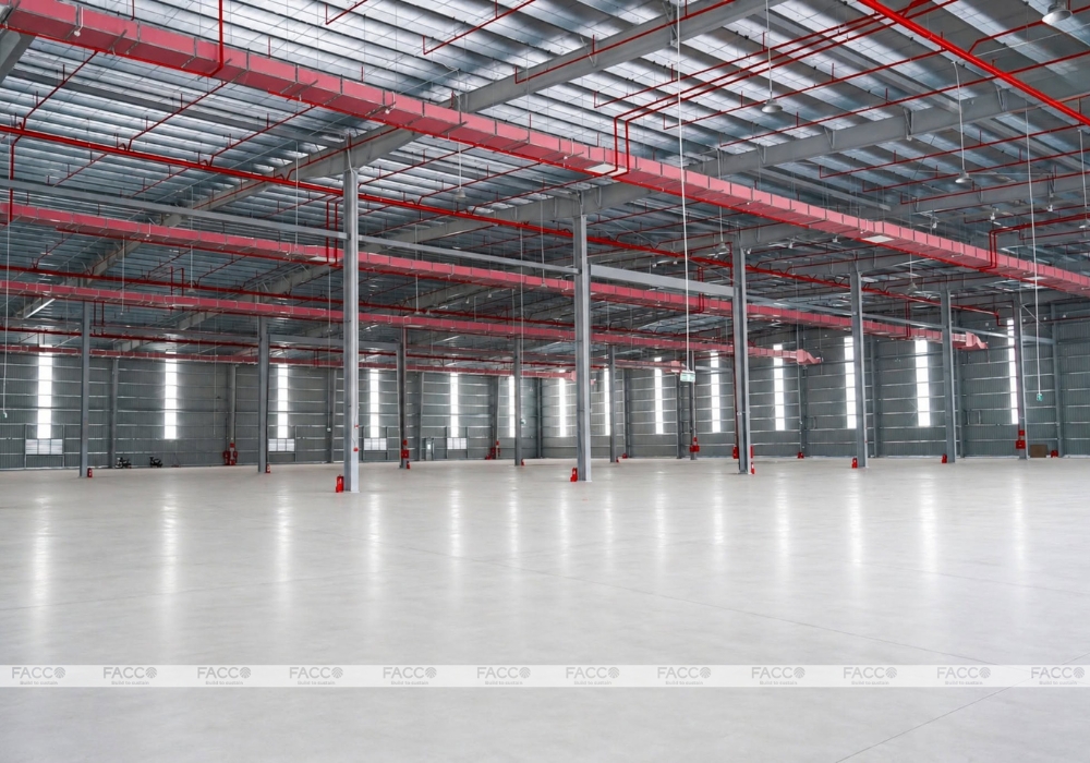 Sàn tăng cứng Hardener kho logistics